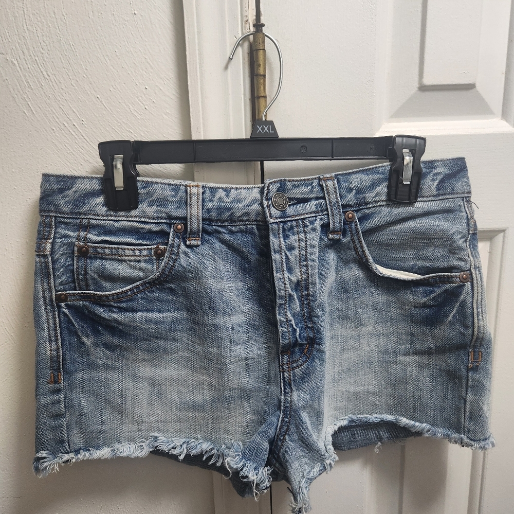 Free People Denim Blue Women's Shorts Size 27